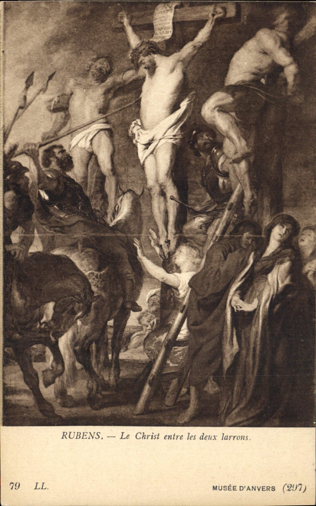CPA Musee d'Anvers Rubens Le Christ entre les deux larrons 
