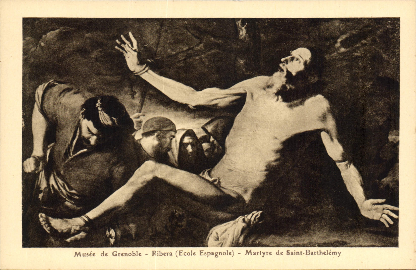CPA Musee de Grenoble Ribera Ecole Espagnole Martyre de Saint Barthelemy 