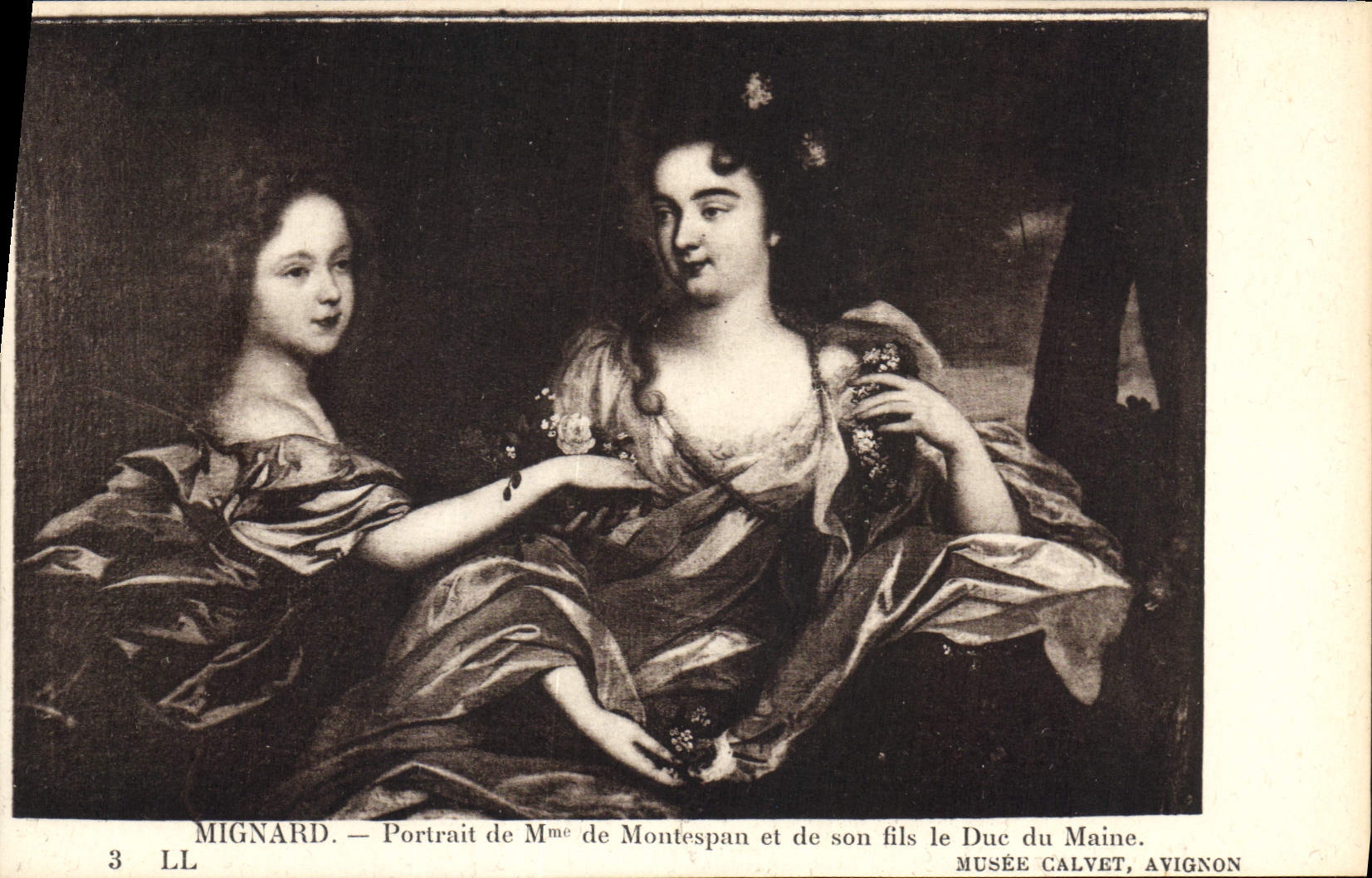 CPA Mignard Portrait de Mme de Montespan et de son fils le Duc du Maine Musee Calvet Avignon 
