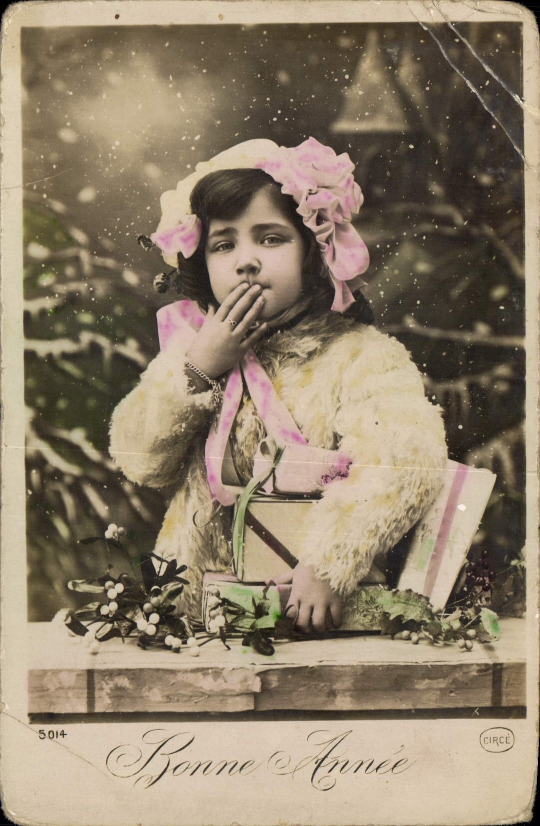 CPA Bonne Annee Enfant