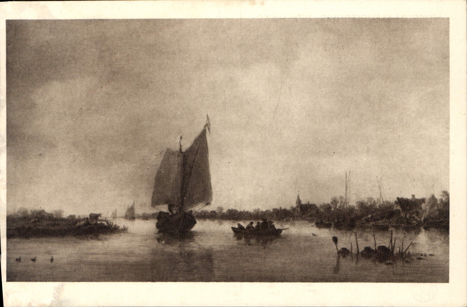 CPA Museum Mauritshuis den Haag J Van Goyen Sur la riviere 