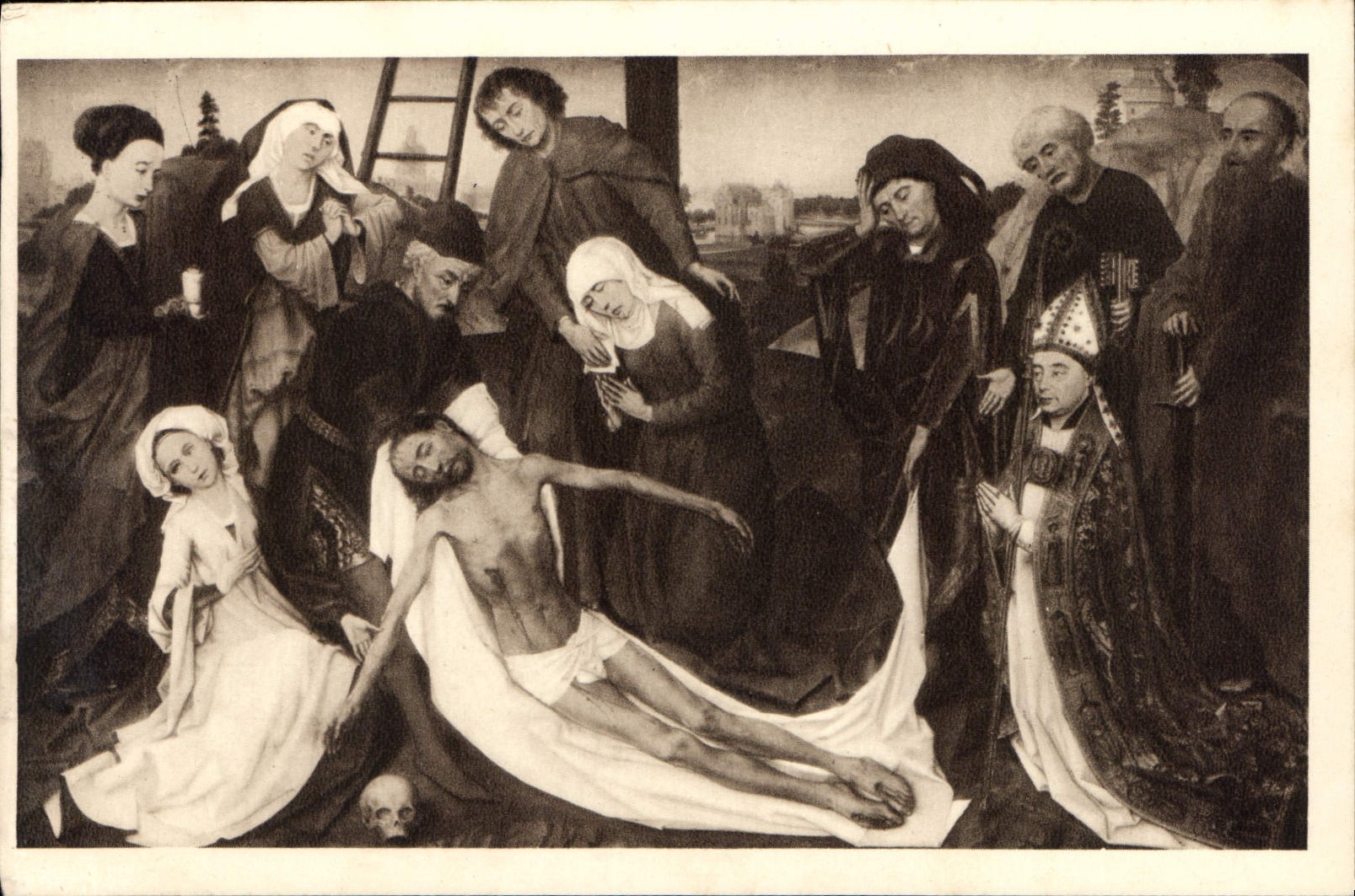 CPA Museum Mauritshuis den Haag Rogier vd Weyden Jesus Christ descendu de la croix 