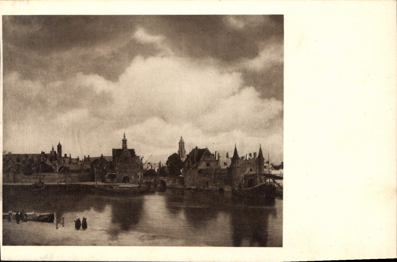 CPA Museum Mauritshuis den Haag J Vermeer van delft Vue de Delft 