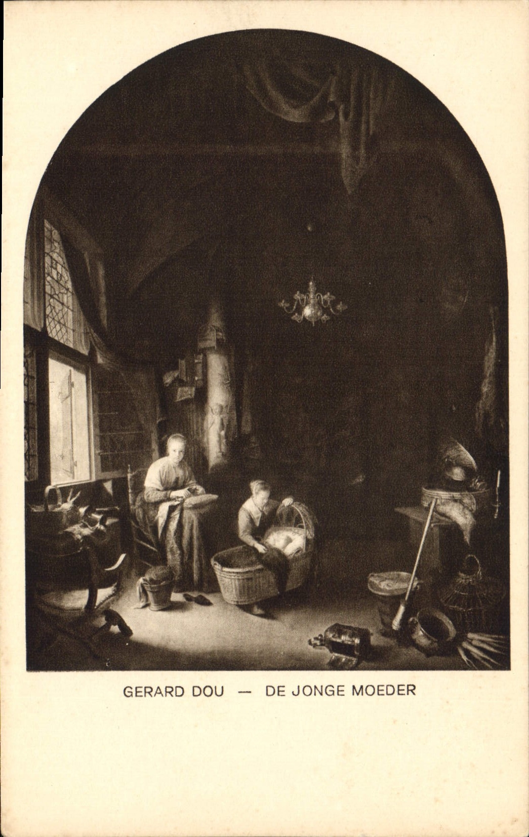 CPA Gerard Dou De Jonge Moeder 