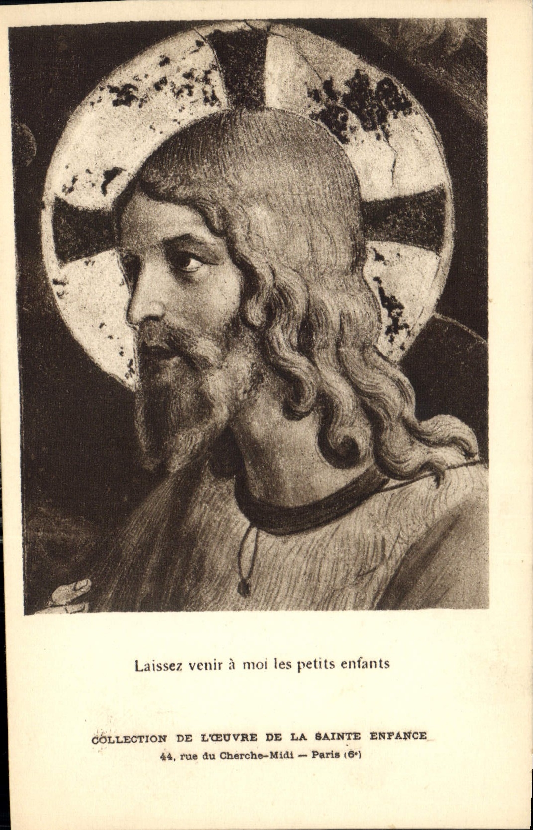 CPA Laissez Venir a moi les petits enfants collection de l'oeuvre de la Sainte Enfance rue du Charch