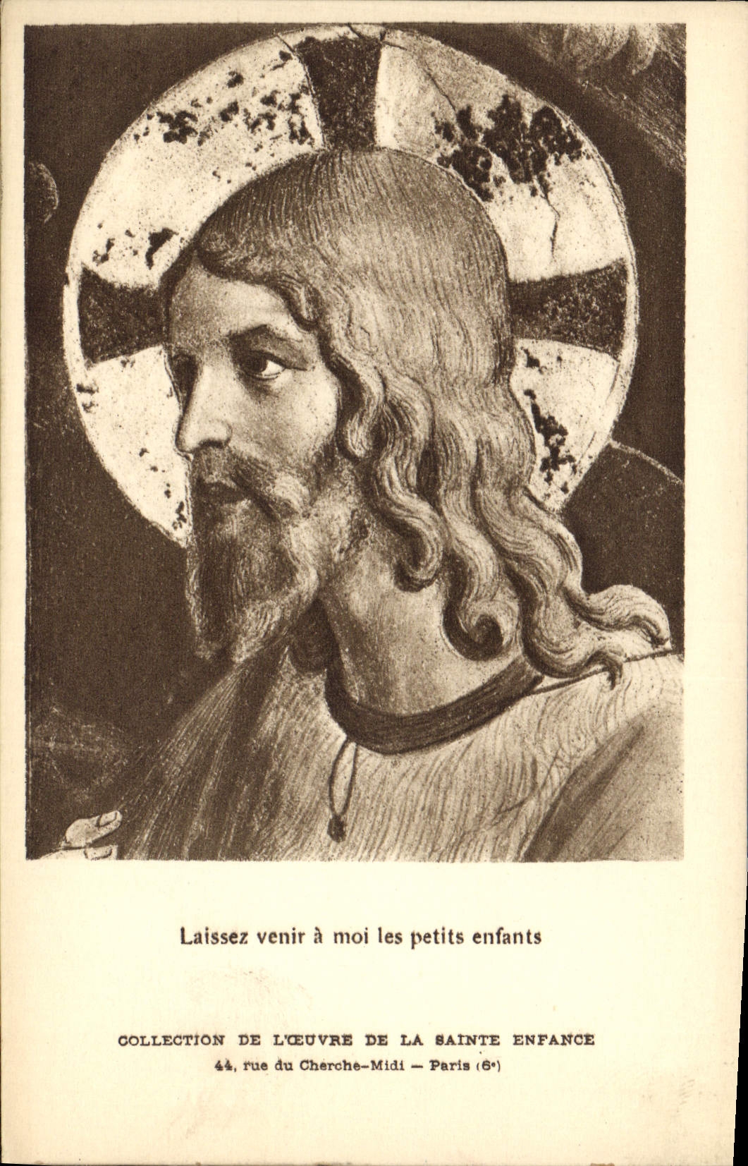 CPA Laissez Venir a moi les petits enfants collection de l'oeuvre de la Sainte Enfance rue du Charch
