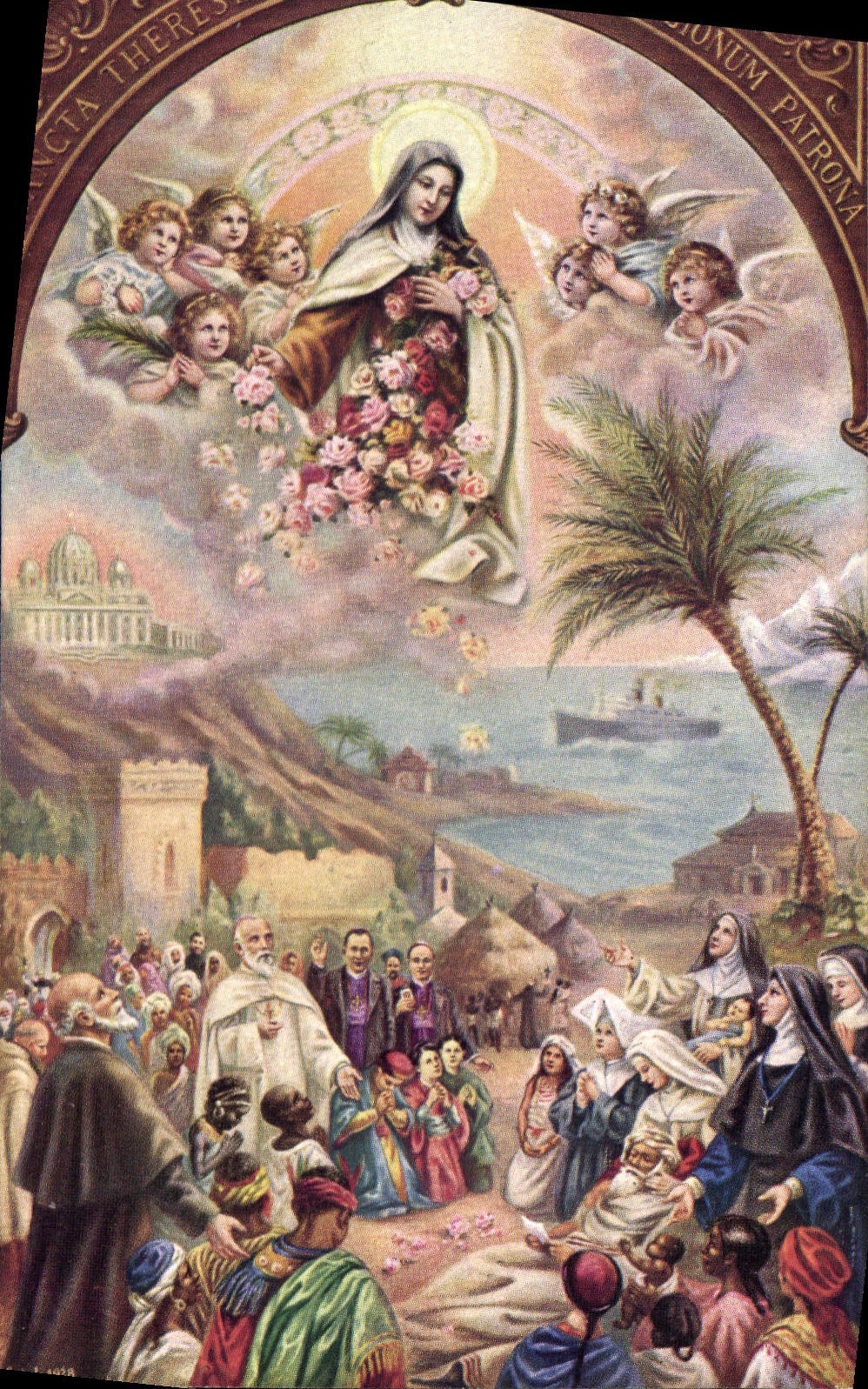 CPA Ste Therese de l'Enfant Jesus Patronne des Missions 