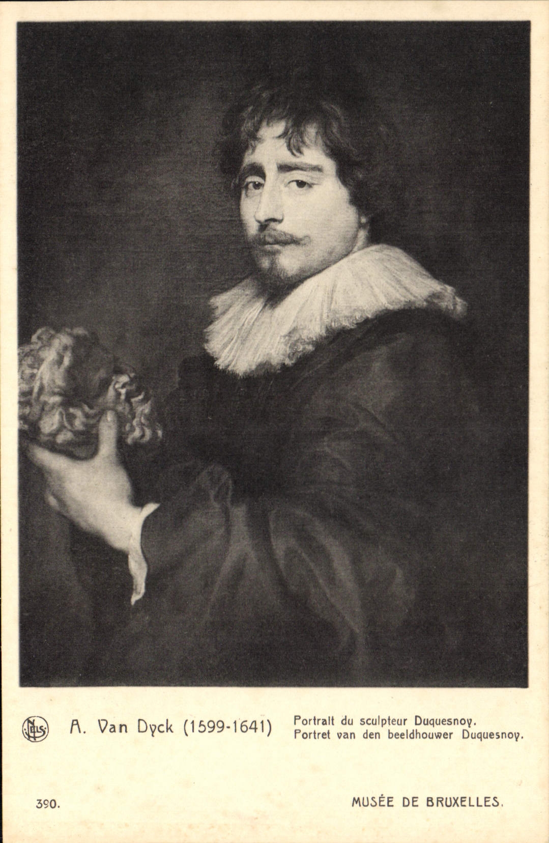 CPA A Van Dyck 1599 1641 Portail du Sculpteur Duquesnoy Musee de Bruxelles 