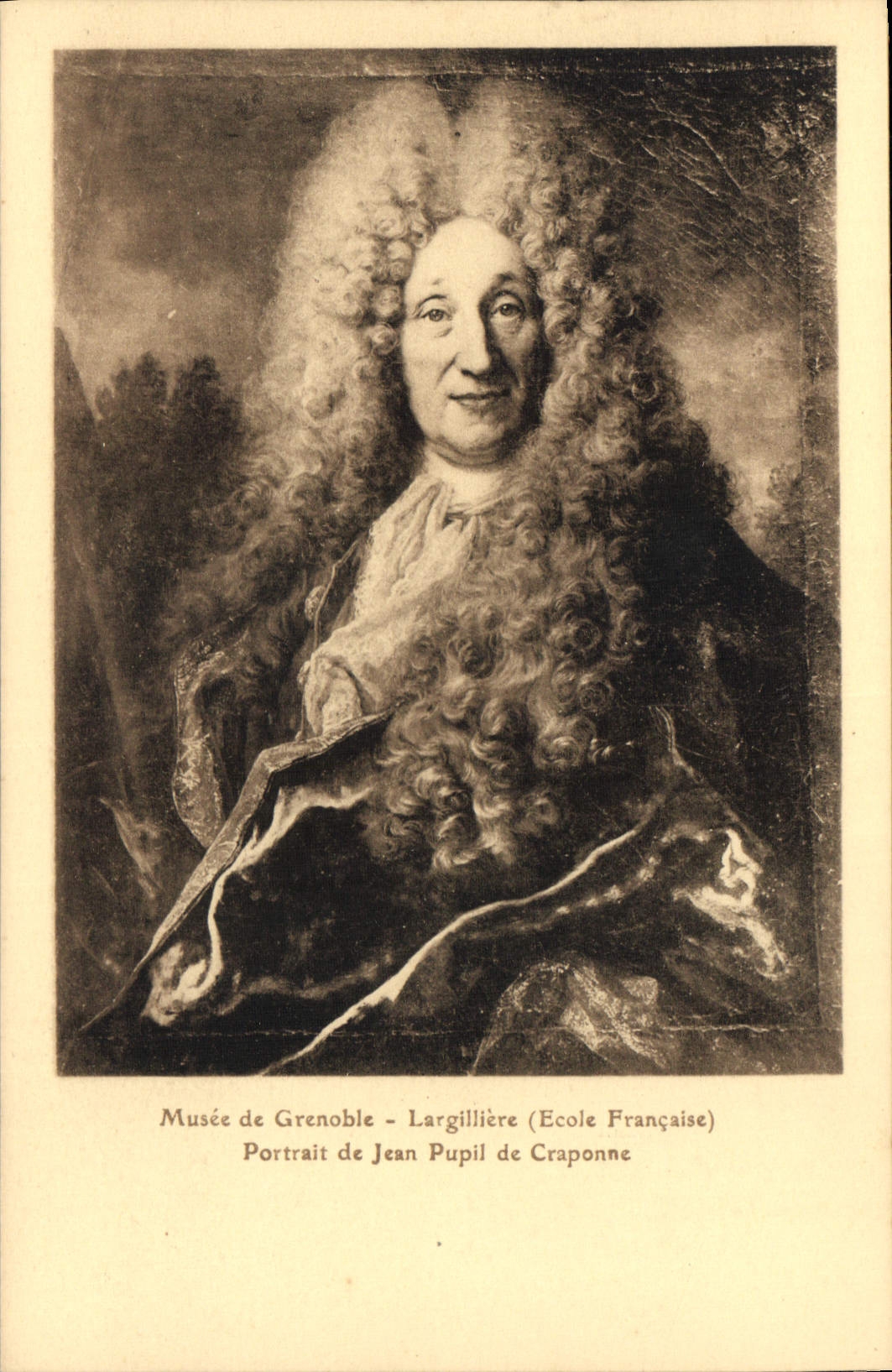 CPA Musee de Grenoble Largilliere Ecole Francaise Portrait de Jean Pupil de Craponne 