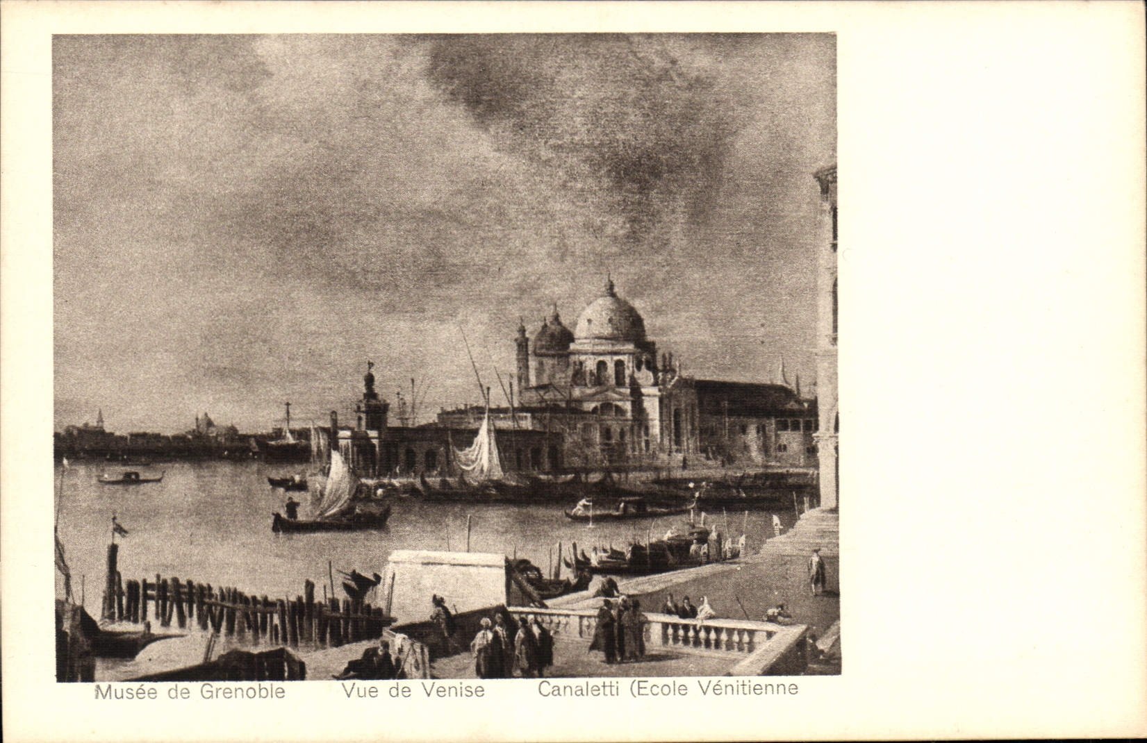 CPA Musee de Grenoble vue de Venise Canaletti Ecole Venitienne 