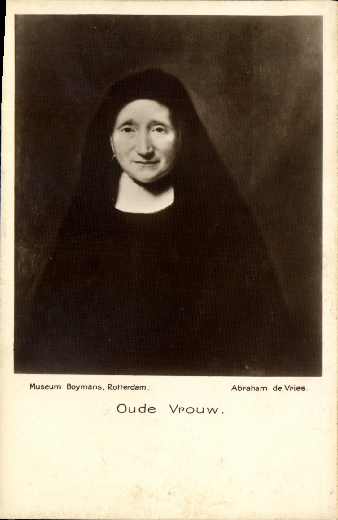 CPA Museum Boymans Rotterdam Oude Vrouw Abraham de Vries 
