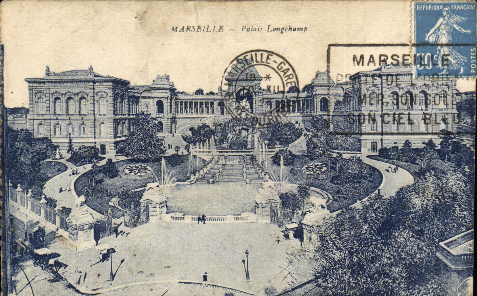 CPA Marseille Palais Longchamp 