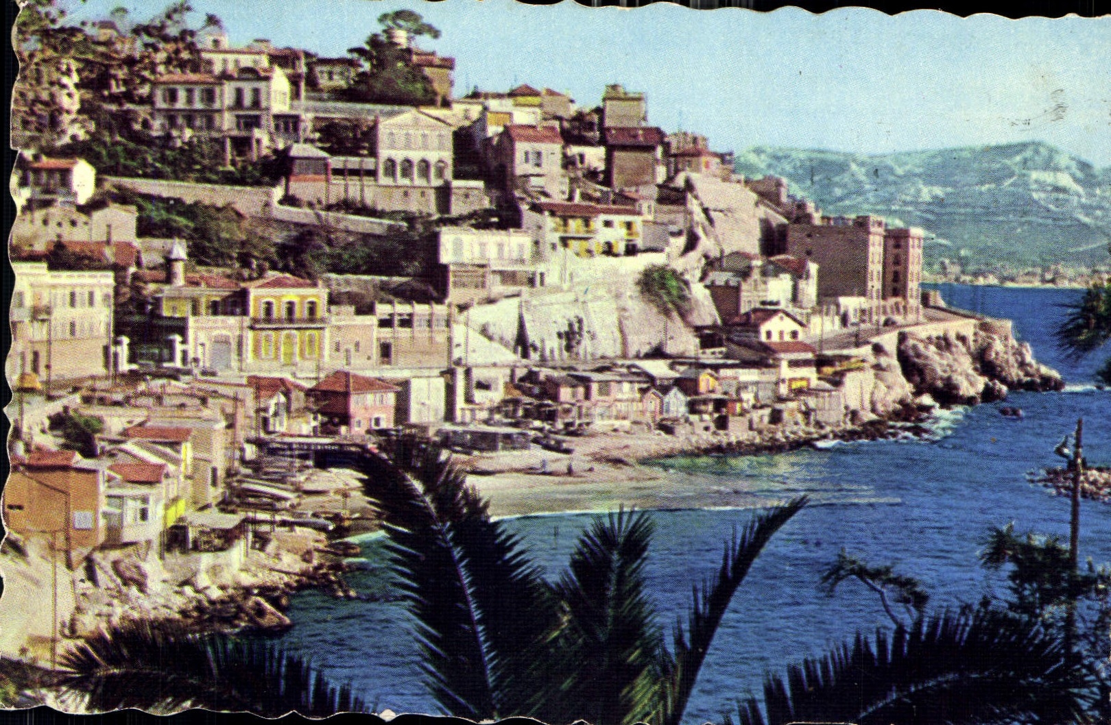 CPA Marseille la Promenade de la Corniche la Plage du Prophete