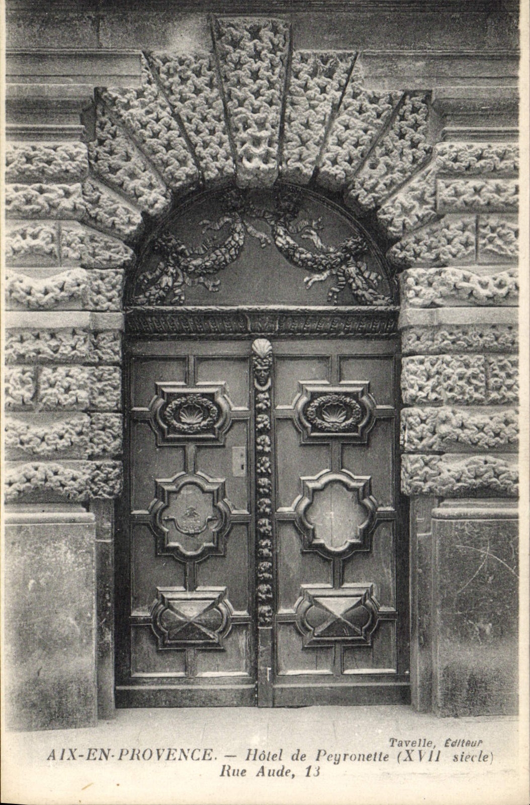 CPA Aix en Provence Hotel de Peyronette XVII siecle rue Aude 13 