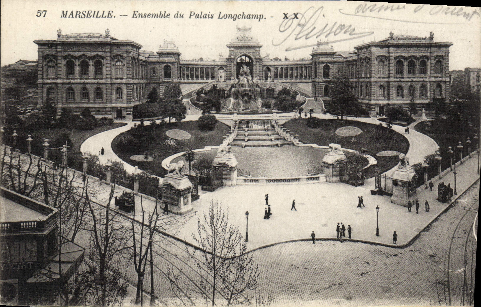 CPA Marseille Ensemble du Palais Longchamp 