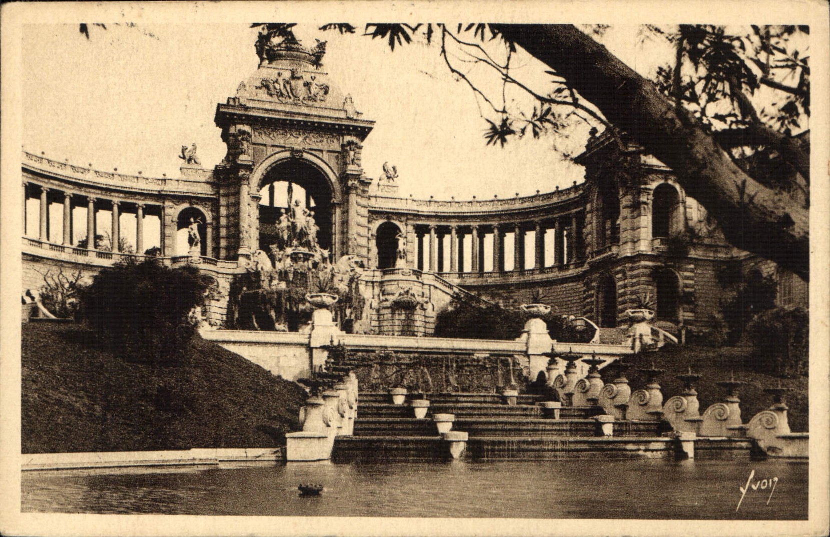 CPA Marseille Bouches du Rhone le Palais Longchamp 