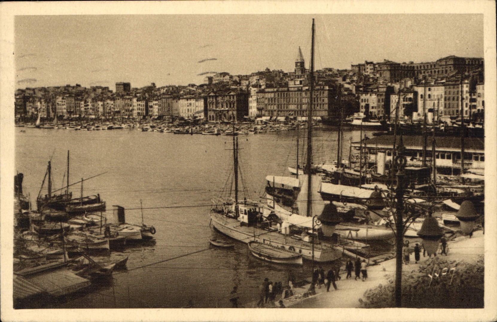 CPA Marseille Bouches du Rhone le Vieux Port Bateaux