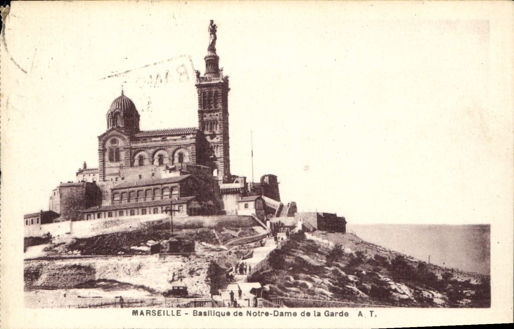 CPA Marseille Basilique de Notre Dame de la Garde 