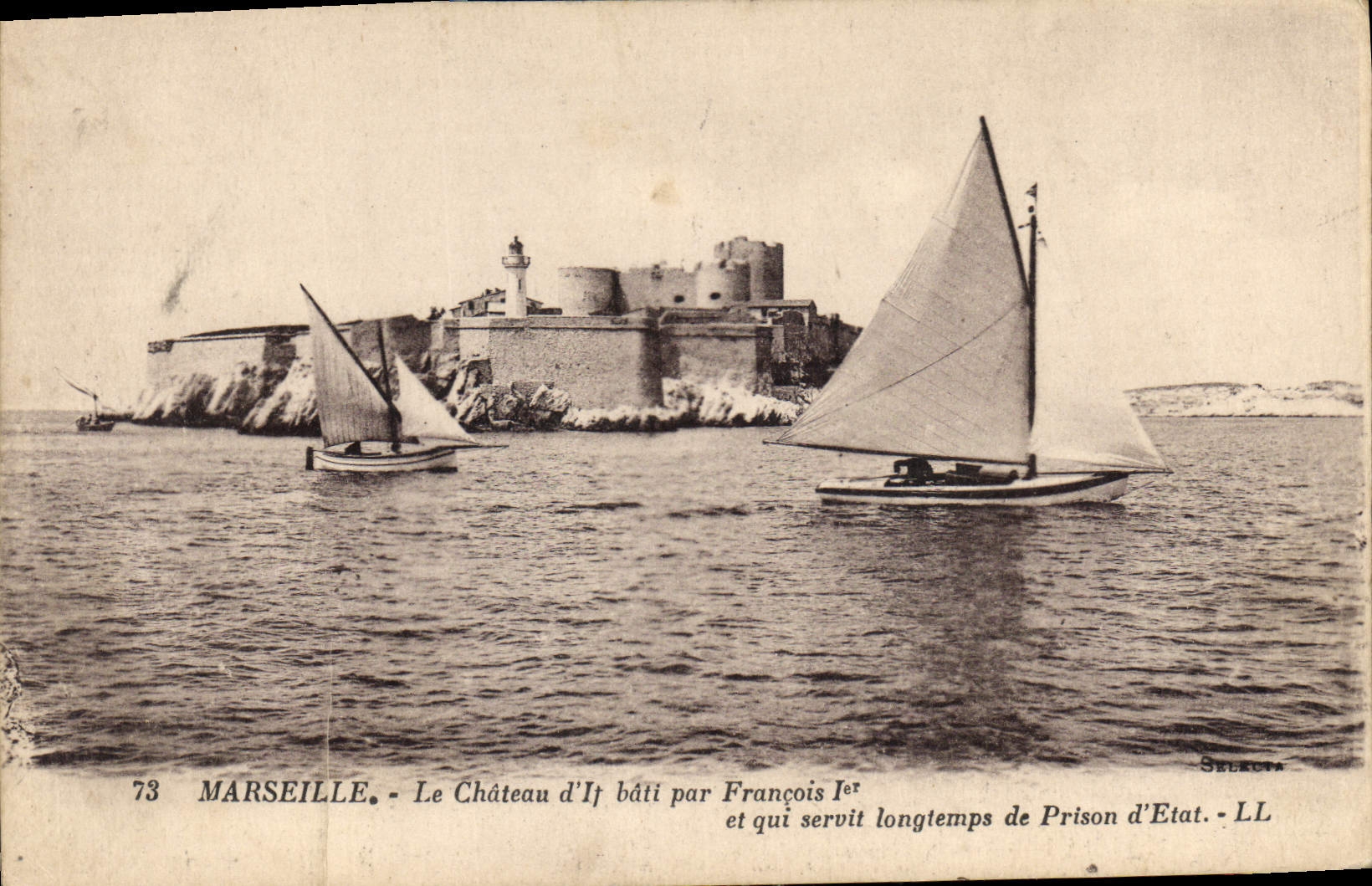 CPA Marseille le Chateau d'If bati par Francois Ier et qui servit longtemps de Prison d'Etat