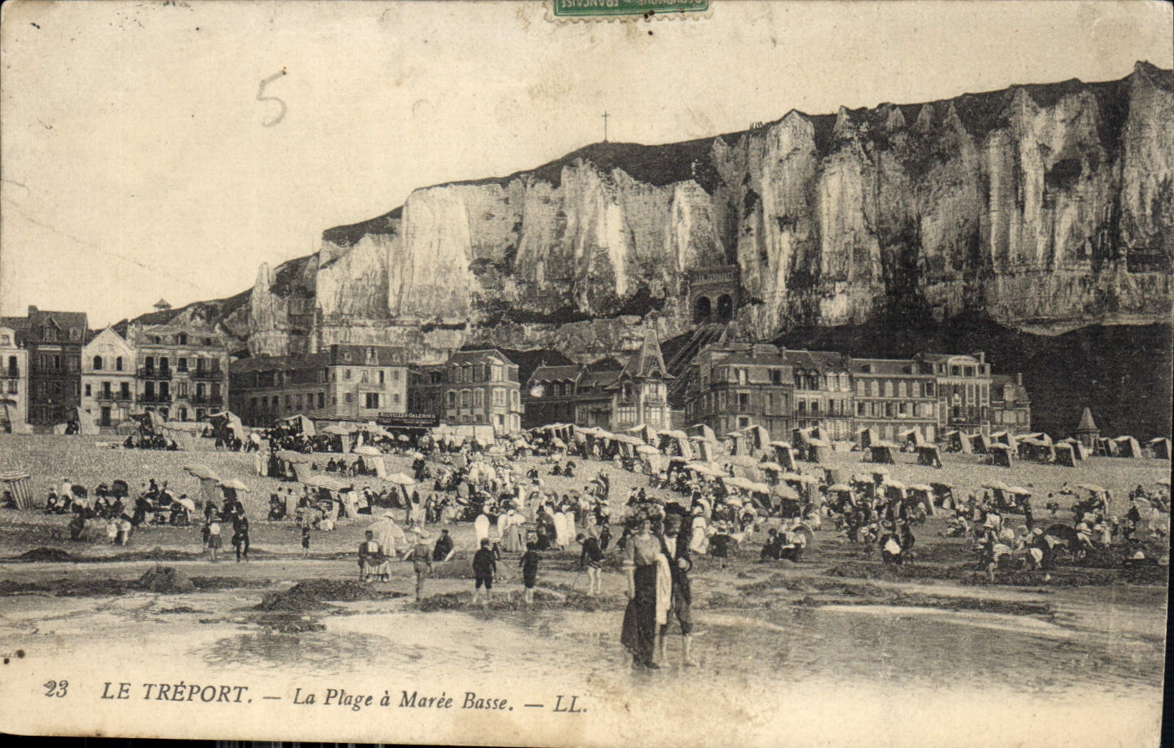 CPA Le Treport la Plage a Maree Basse 