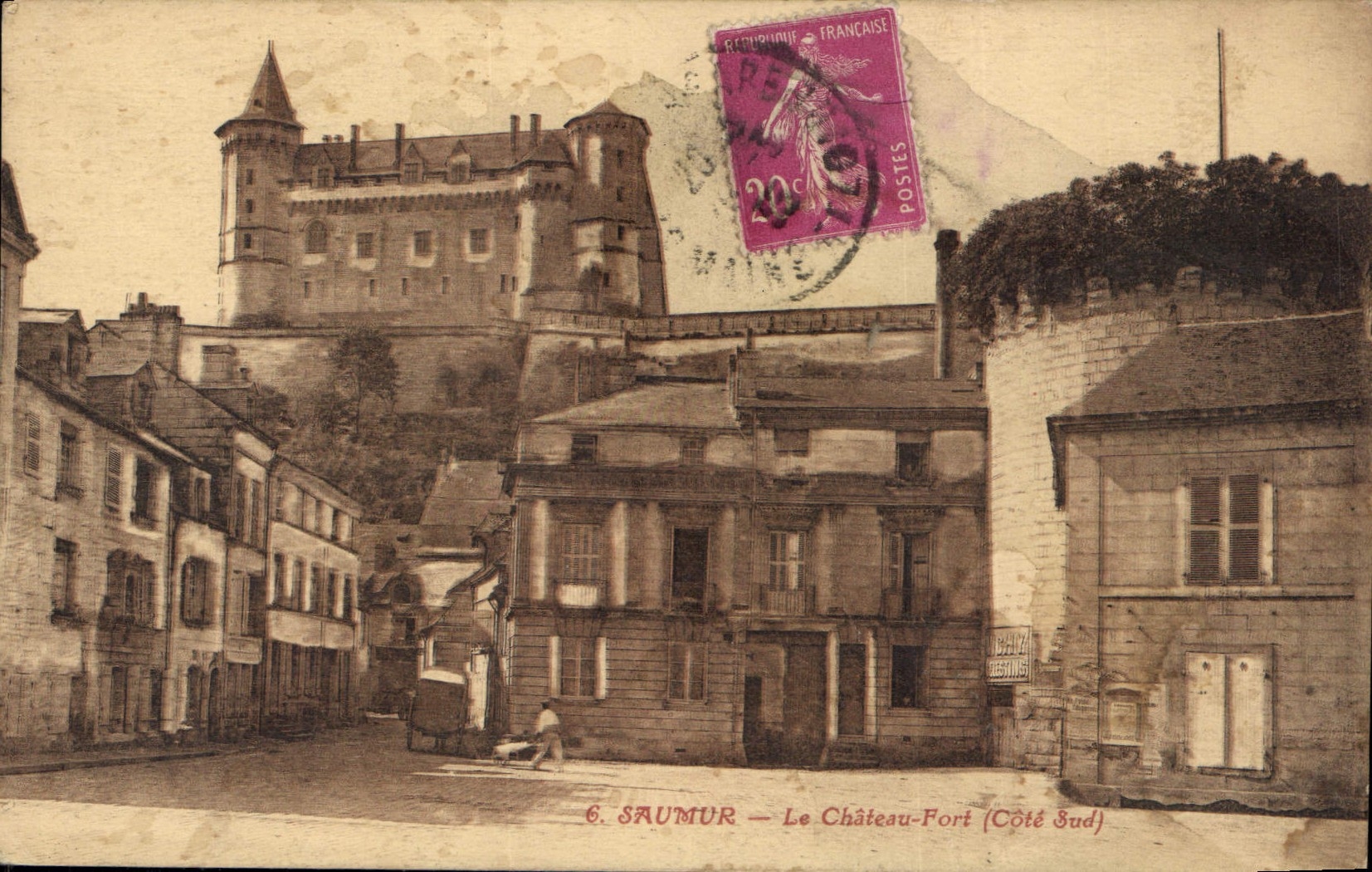 CPA Saumur le Chateau Fort Cote Sud 
