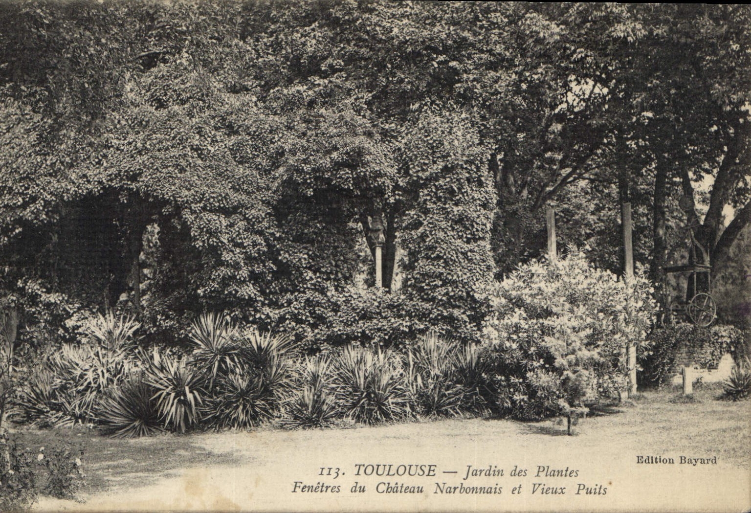 CPA Toulouse Jardin des Plantes Fenetres du Chateau Norbonnais et Vieux Puits