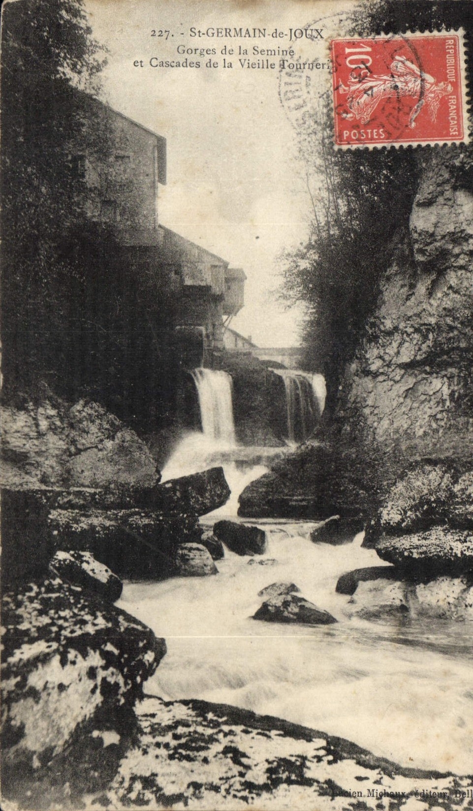 CPA St Germain de joux Gorges de la Semine et Cascades de la Vieille