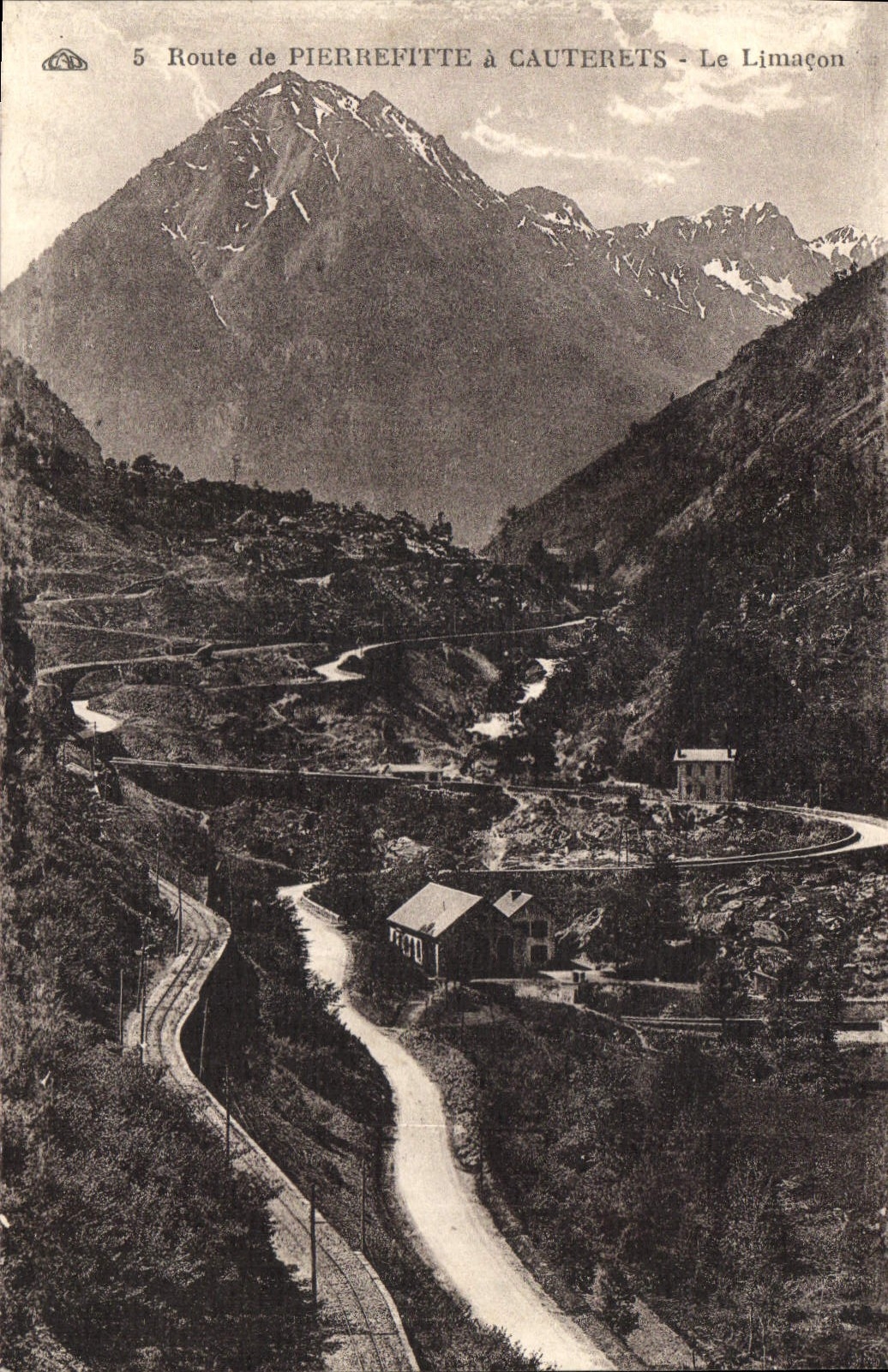 CPA Route de Pierrefitte a Cauterets le Limacon