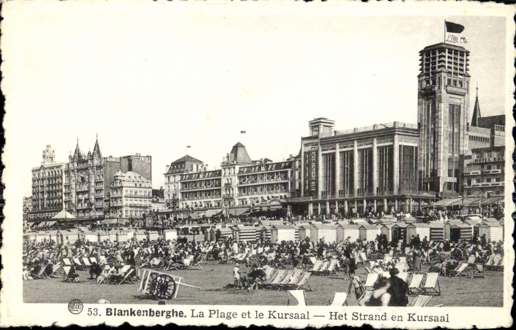 CPA Blankenberghe la Plage Ideale et le Kursaal