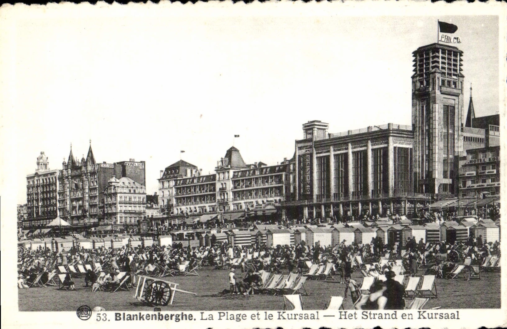 CPA Blankenberghe la Plage Ideale et le Kursaal