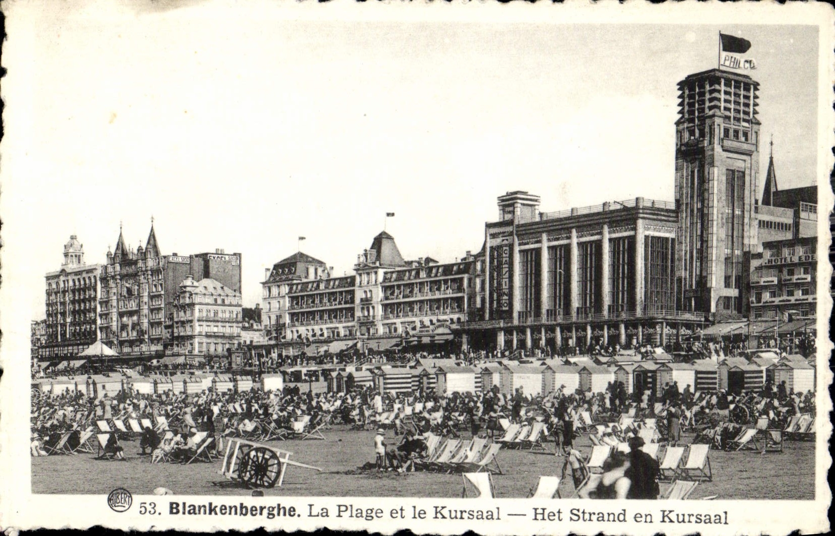CPA Blankenberghe la Plage Ideale et le Kursaal