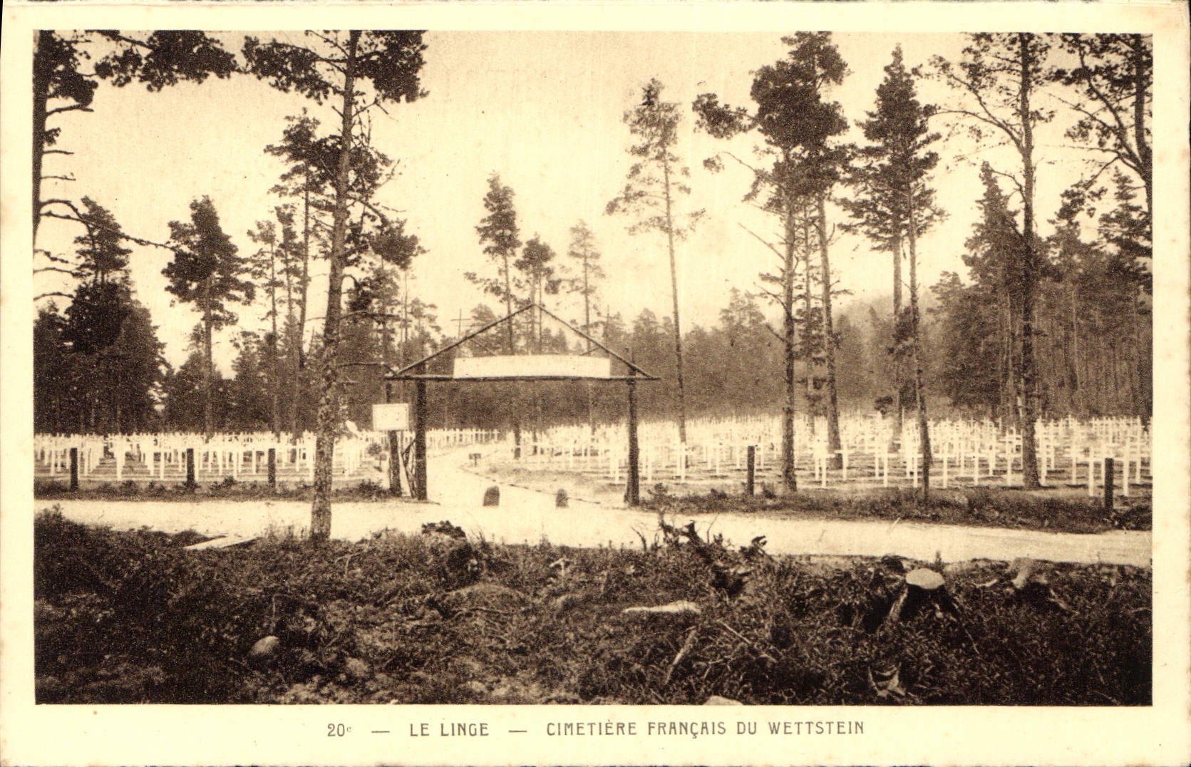 CPA Le Linge Cimetiere Francais du Wetistein