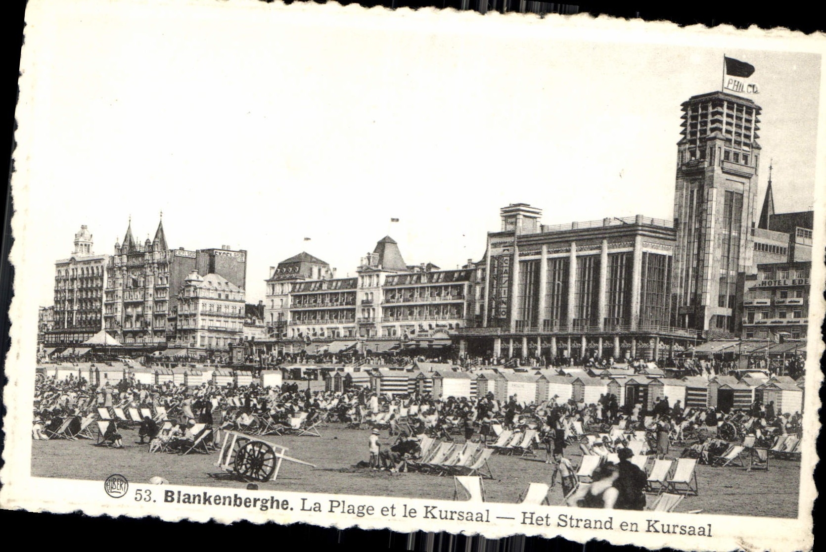 CPA Blankenberghe la Plage Ideale et le Kursaal