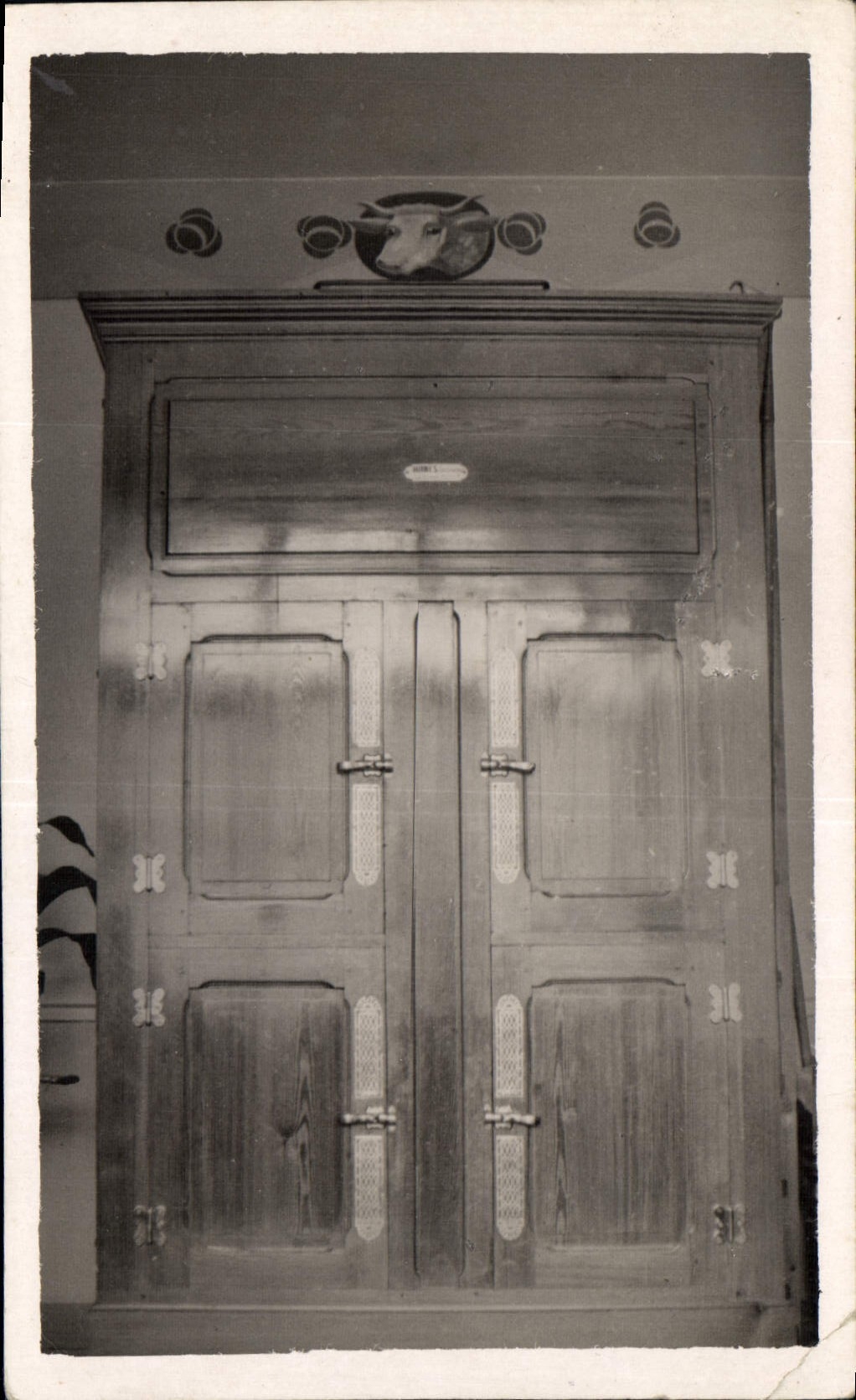 CARTE PHOTO Meuble Boucherie Boucher