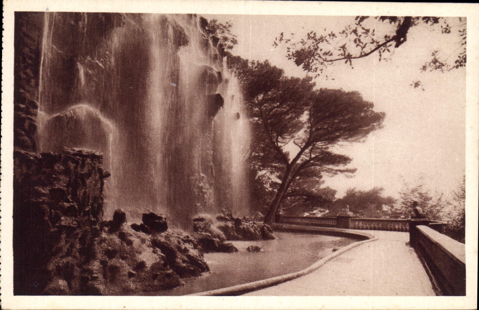 CPA Cote d'Azur Nice la Cascade au Chateau 