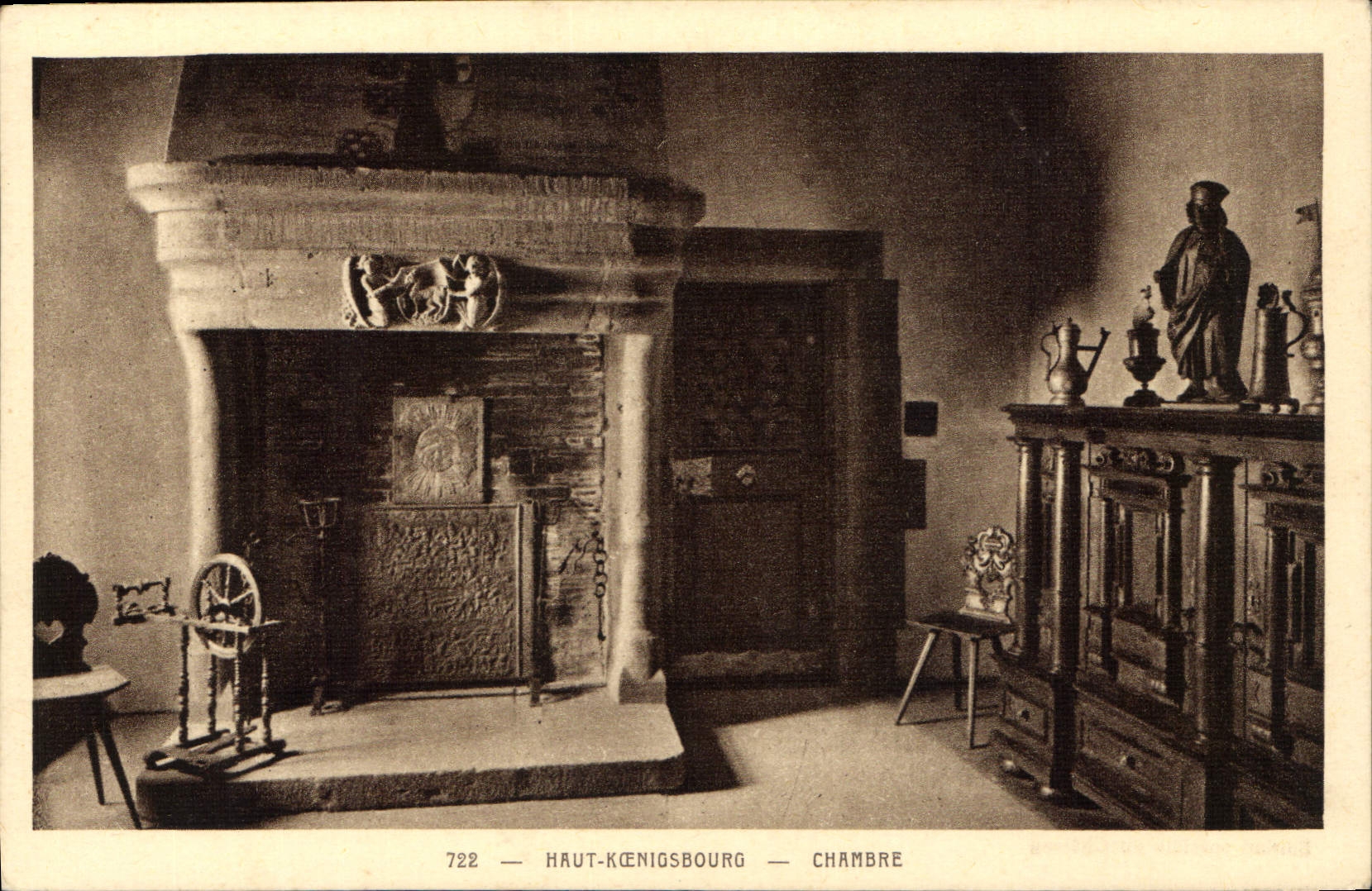 CPA Haut Koenigsbourg Chambre 