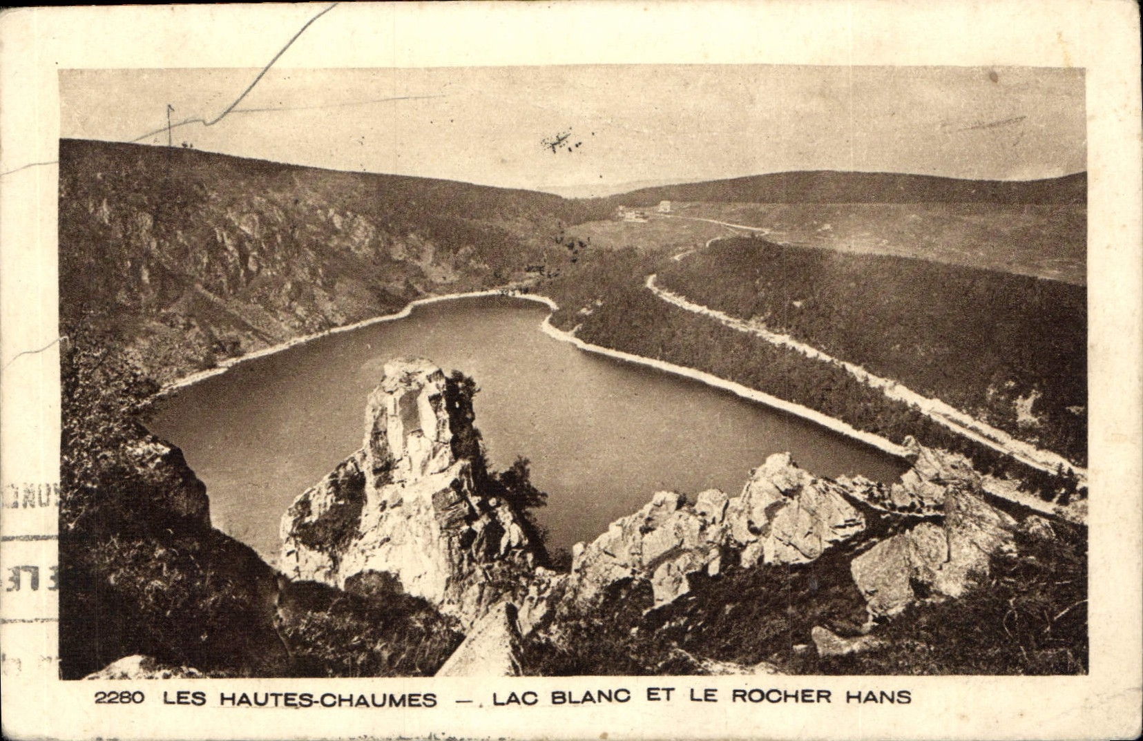 CPA Les Hautes Chaumes Lac Blanc et le Rocher Hans 