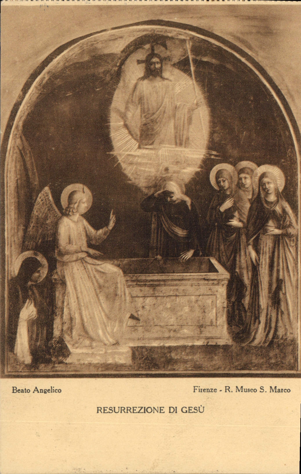 CPA Beato Angelico Firenze R Museo S marco Resurrezione di Gesu