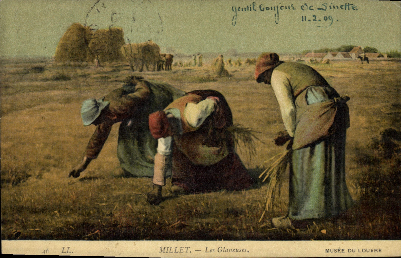 CPA Millet les Glaneuses Musee du Louvre 