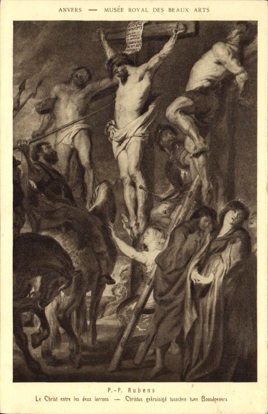 CPA Anvers Musee Royal des Beaux Arts P P Rubens le Christ entre les deux Larrons 