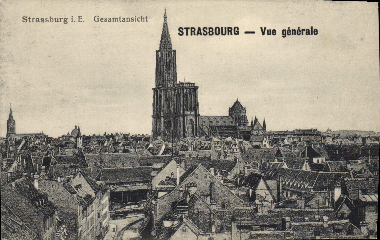 CPA Strasbourg vue generale 