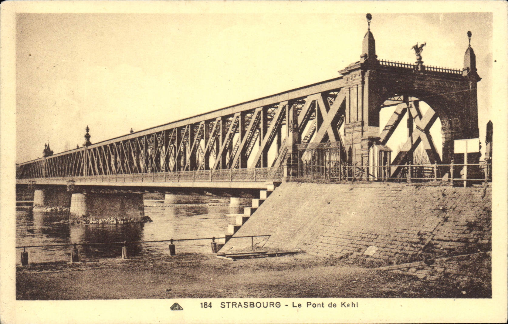 CPA Strasbourg le Pont de Kehl 