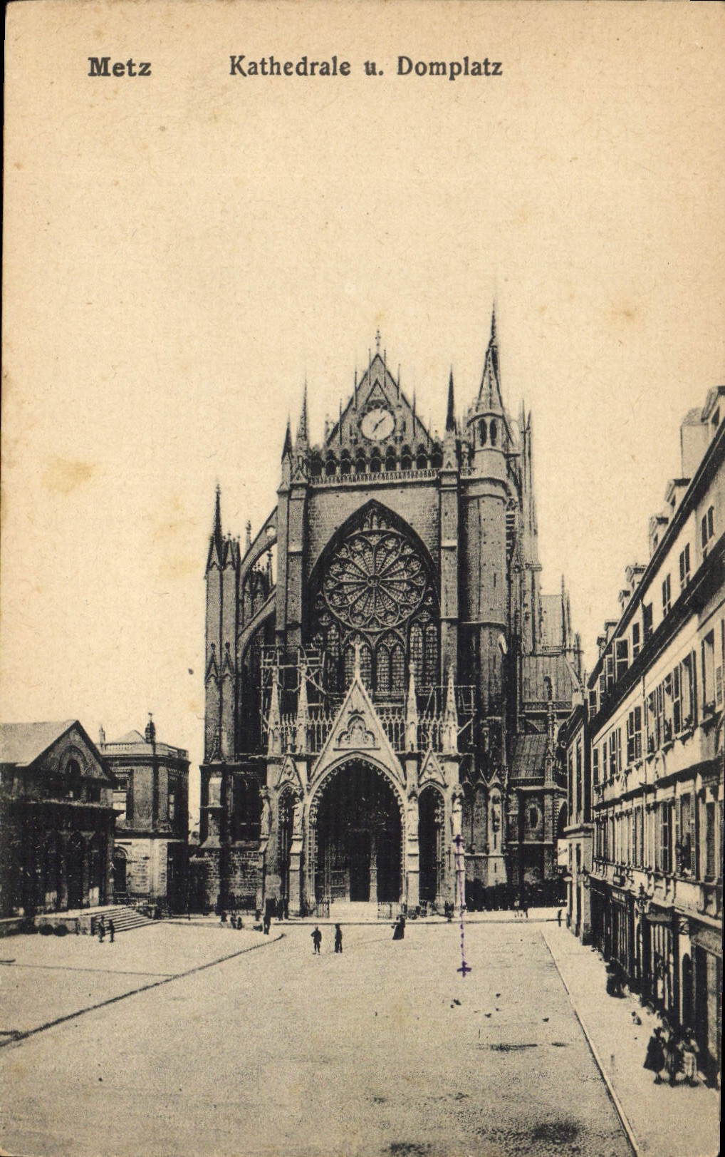CPA Metz Kathedrale u Domplatz 