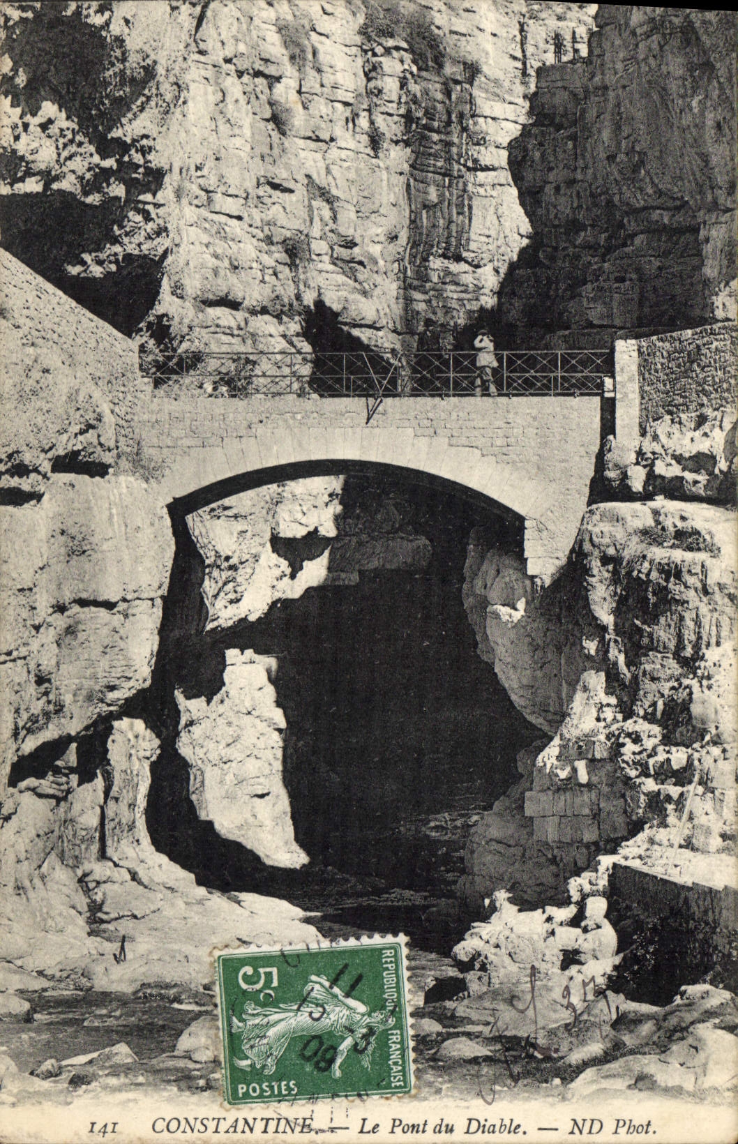 CPA Constantine le Pont du Diable 