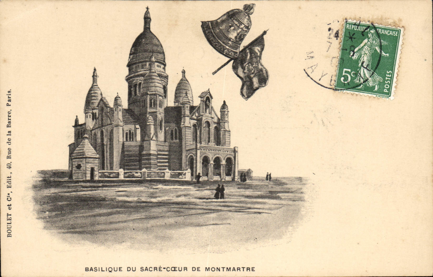 CPA Paris Basilique du Sacre Coeur de Montmartre Cloches