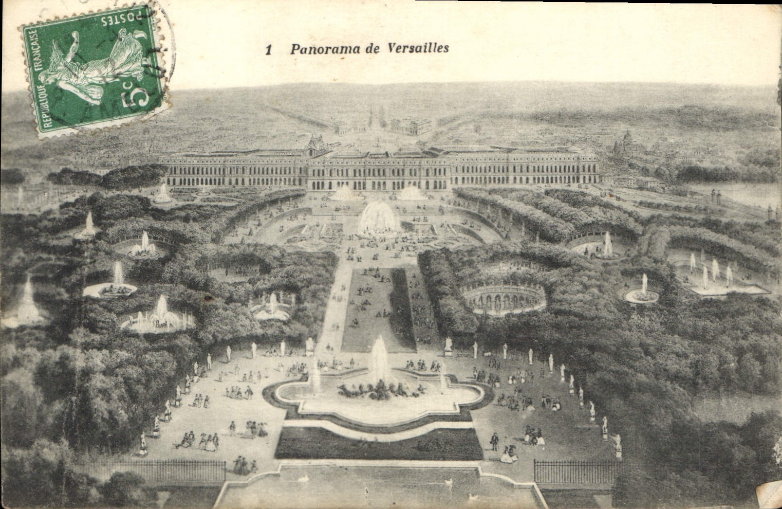 CPA Panorama de Versailles 