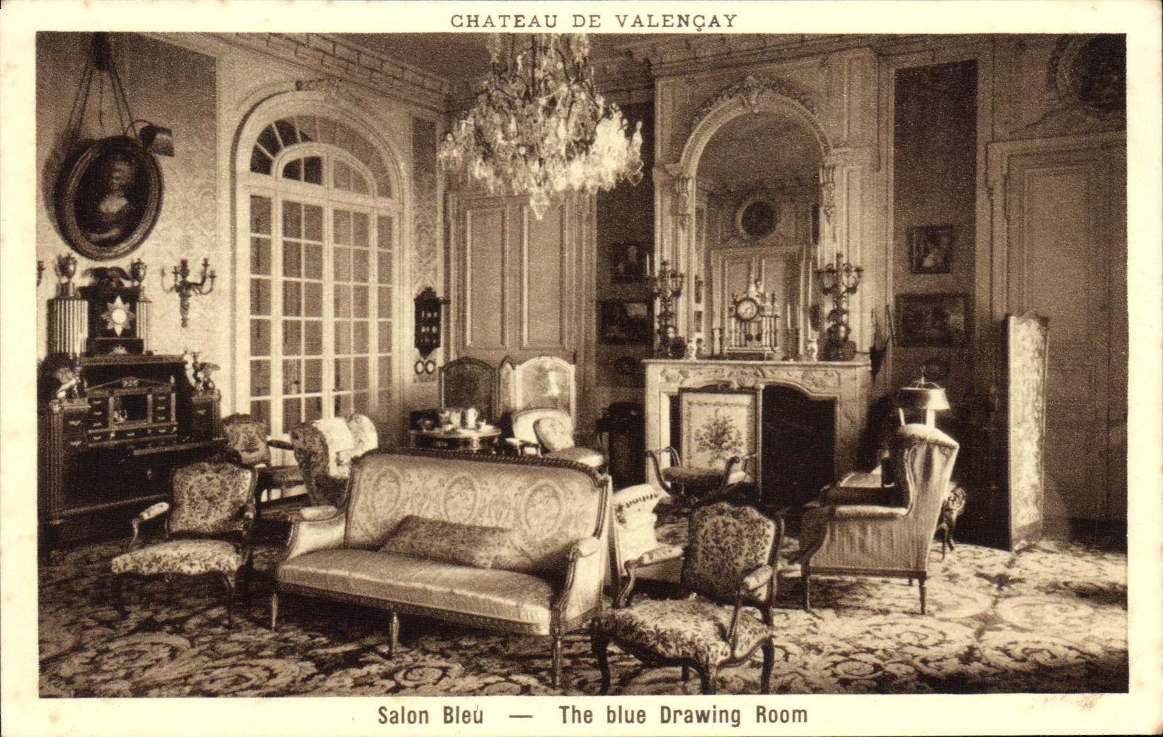 CPA Chateau de Valencay Salon Bleu