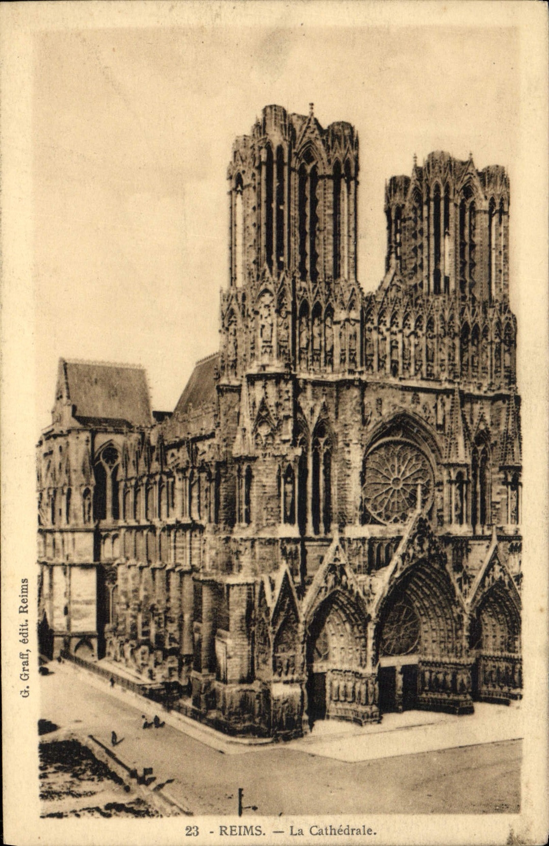 CPA Reims la Cathedrale 