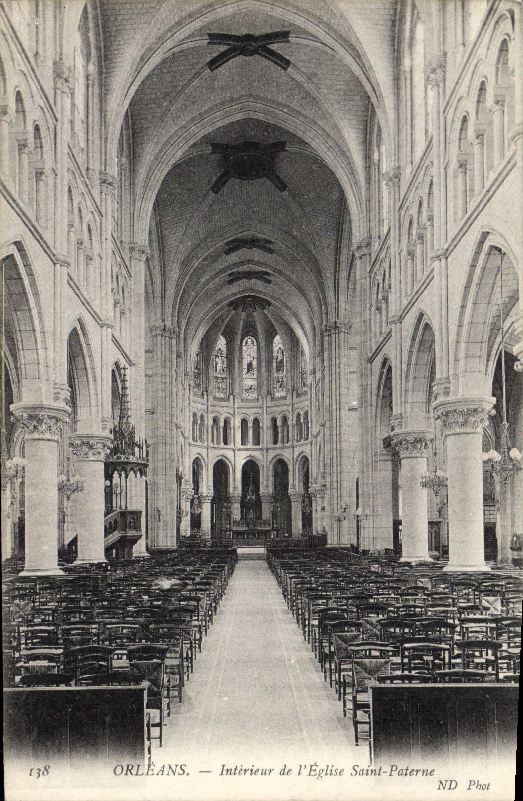 CPA Orleans Interieur de l'Eglise Saint Paterne 