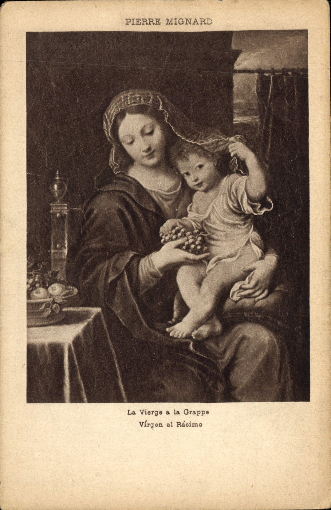 CPA Pierre Mignard La Vierge a la Grappe 